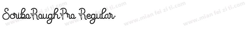 ScriboRoughPro Regular字体转换